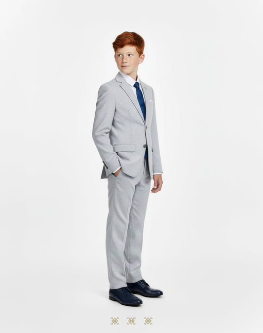 Traje primera comunión gris 33-099