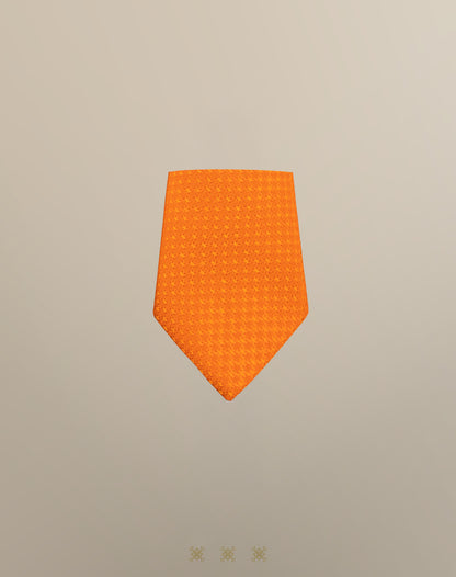 Corbata naranja con nudo 40-005
