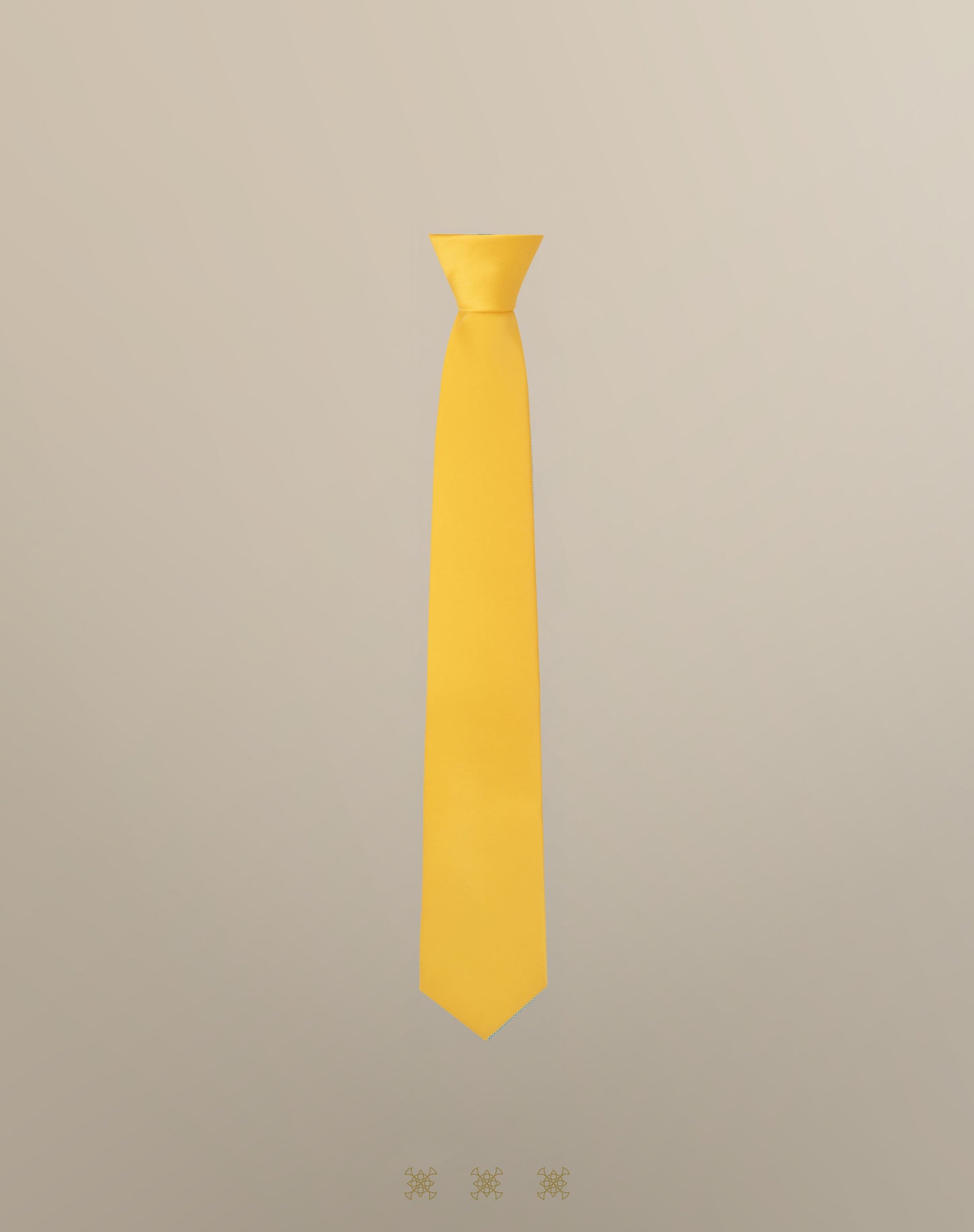 Corbata amarilla con nudo 40-006