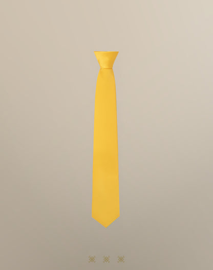 Corbata amarilla con nudo 40-006