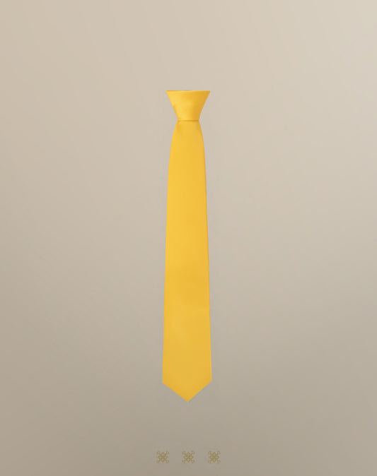 Corbata amarilla con nudo 40-006