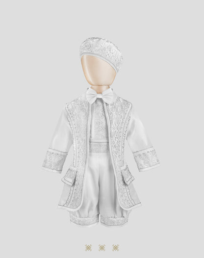 Traje de principe blanco 69-023