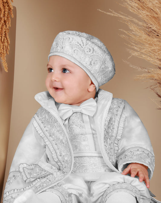 Traje de principe blanco 69-023