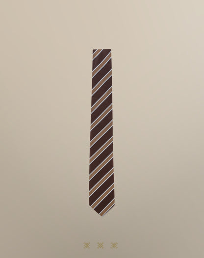 Corbata café sin nudo 70-004
