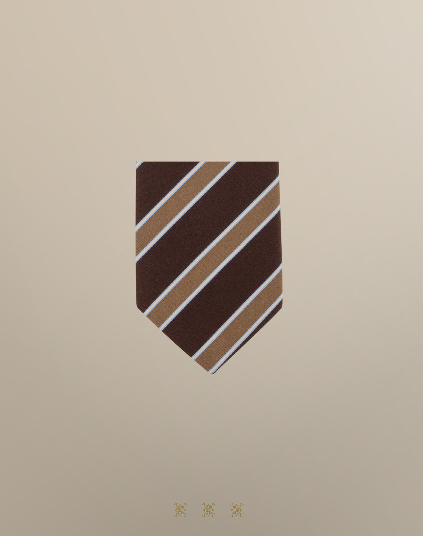 Corbata café sin nudo 70-004