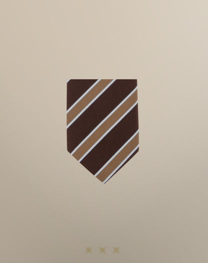 Corbata café sin nudo 70-004