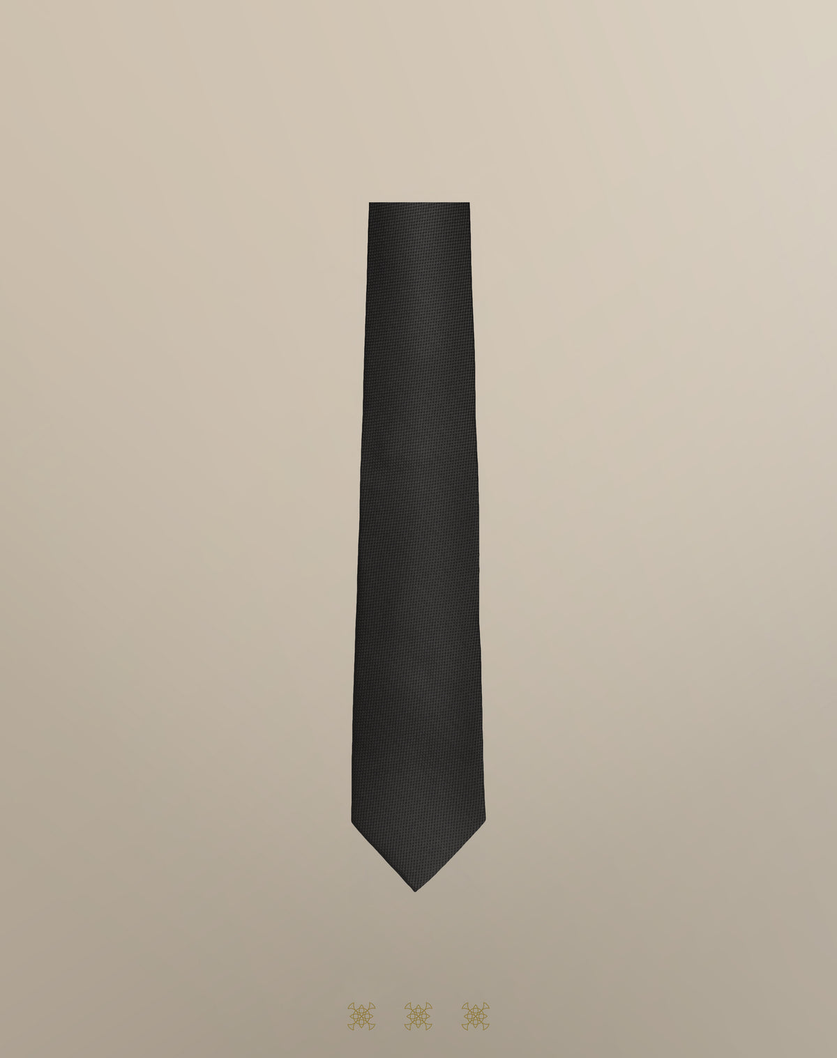 Corbata negra sin nudo 70-007