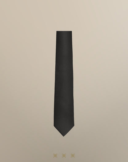 Corbata negra sin nudo 70-007