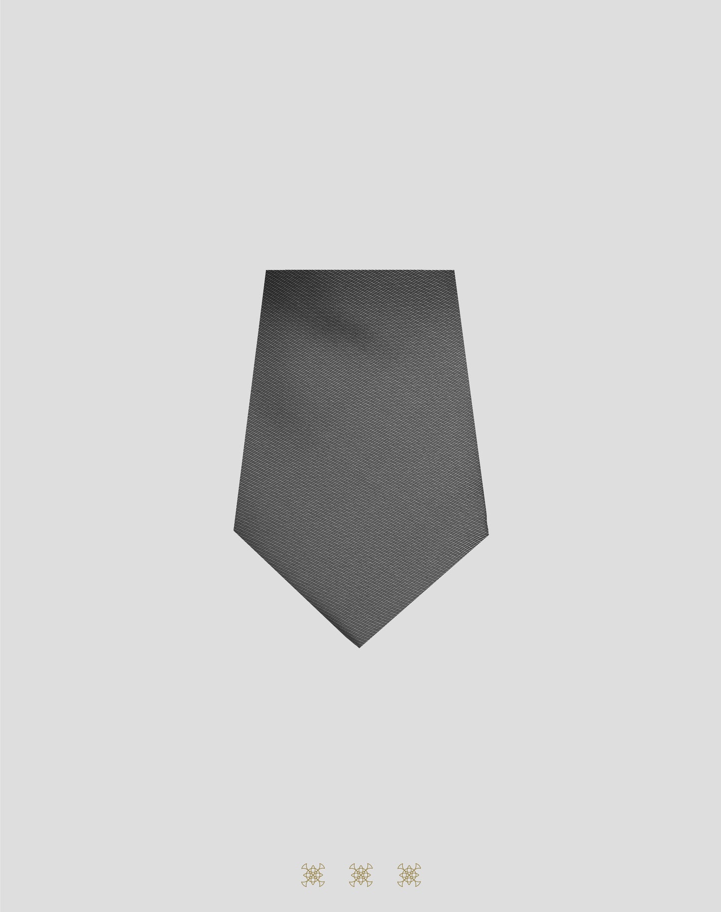 Corbata gris sin nudo 70-038