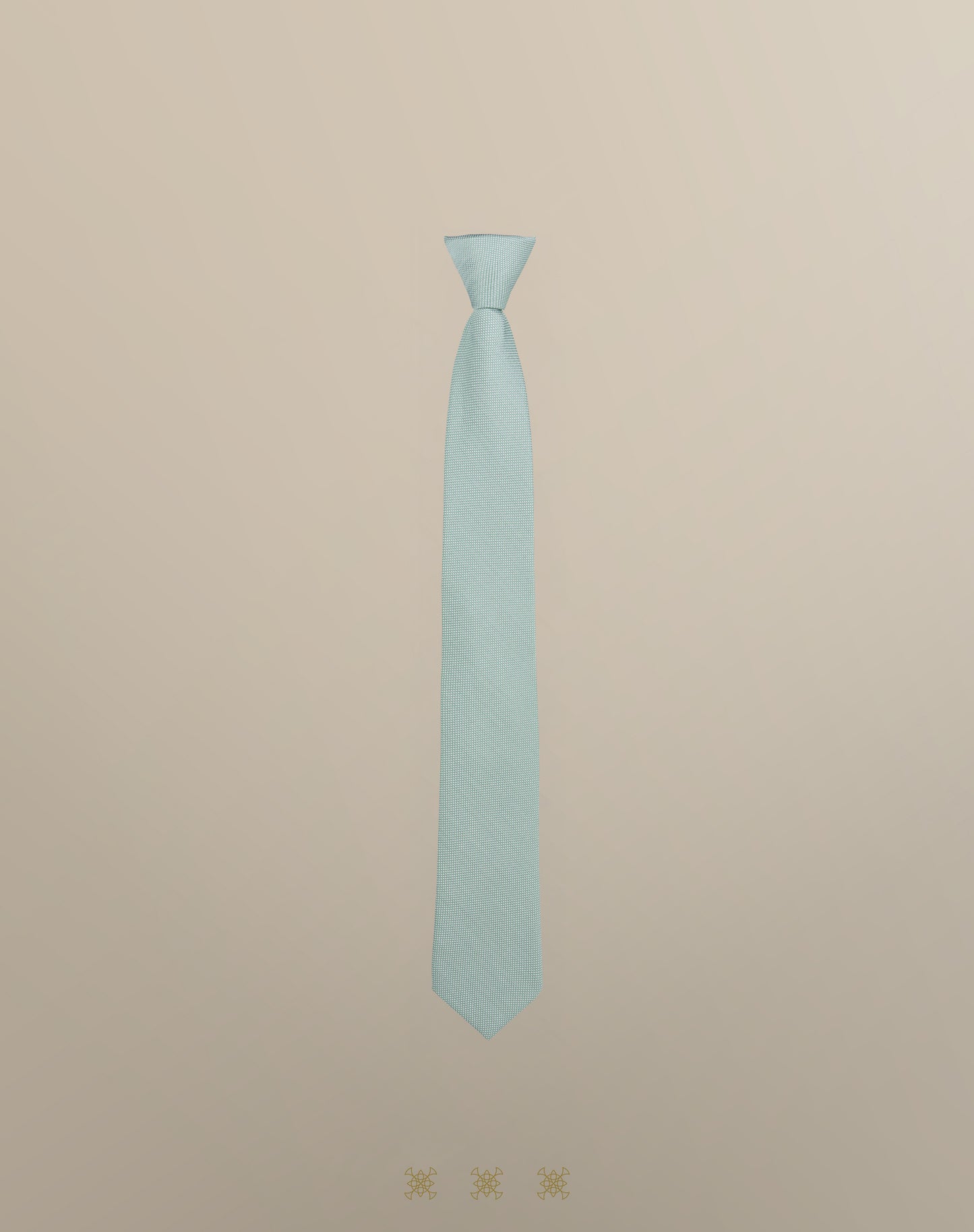 Corbata verde menta con nudo 70-230