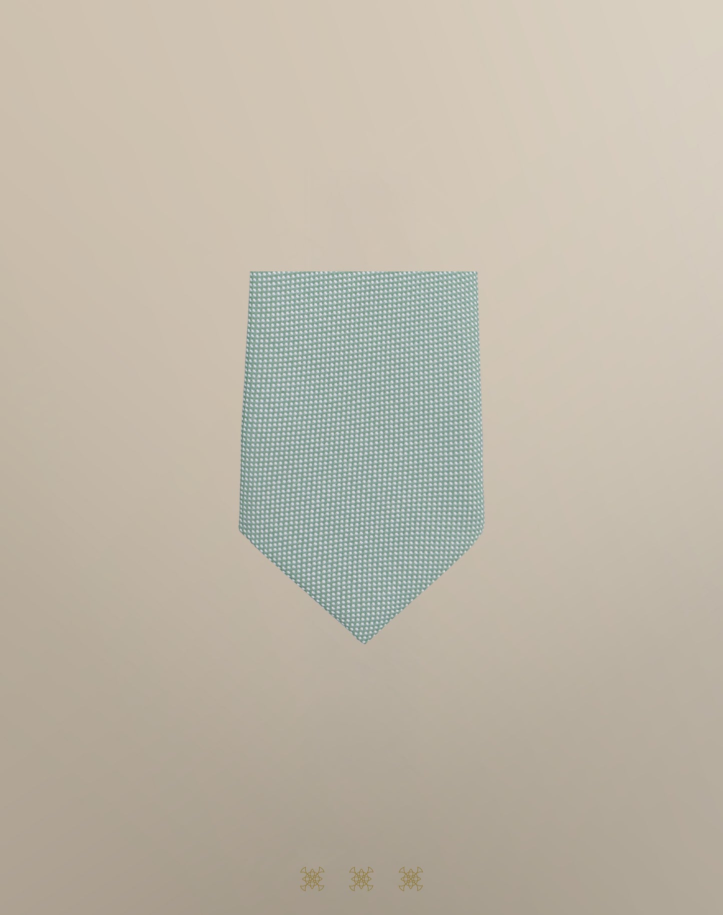 Corbata verde menta con nudo 70-230