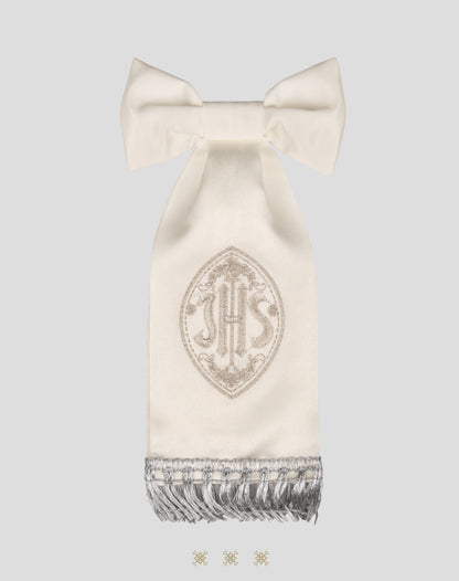 Moño Distintivo Hueso Plata 72-125