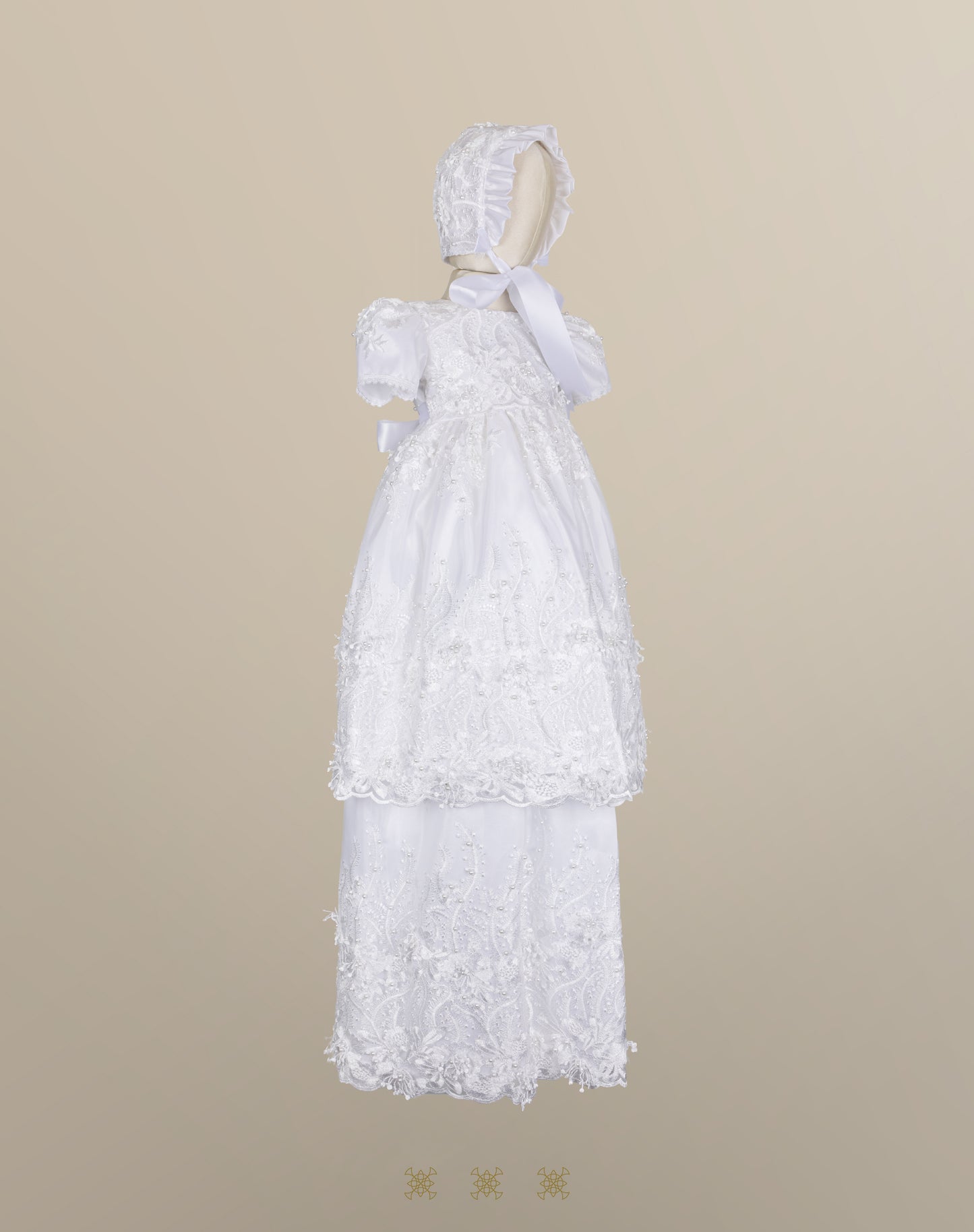 Ropón de bautizo de niña blanco 73-132