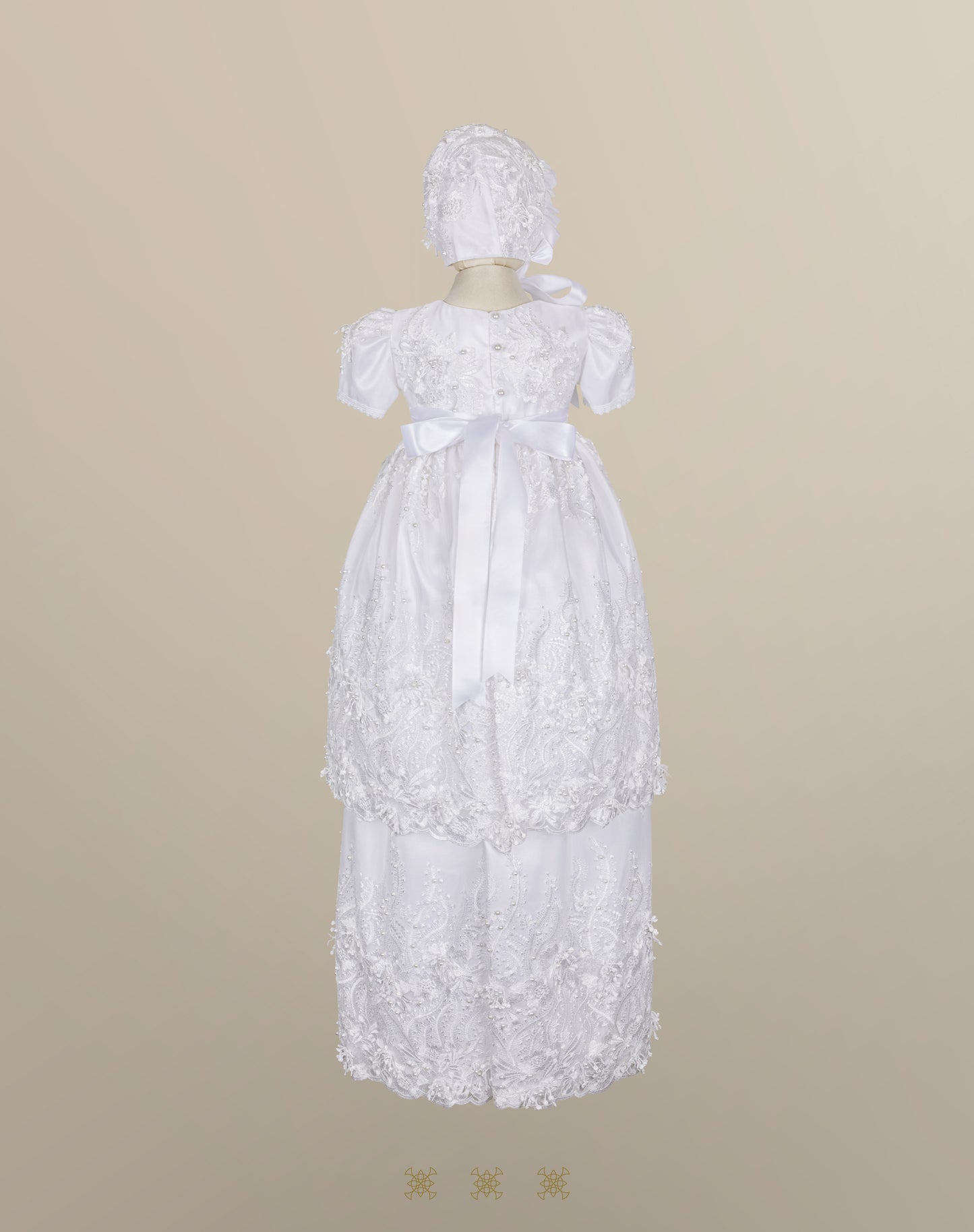 Ropón de bautizo de niña blanco 73-132