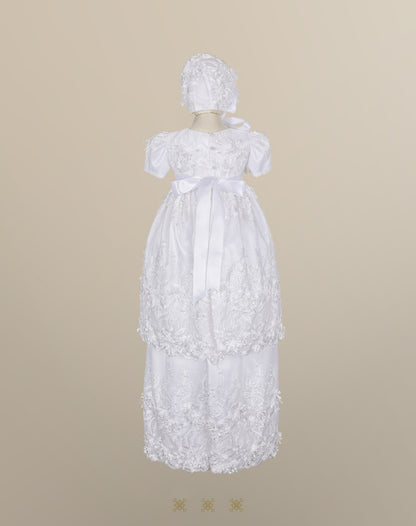 Ropón de bautizo de niña blanco 73-132