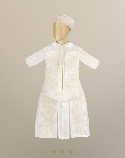 Ropón  de bautizo para niño 73-135