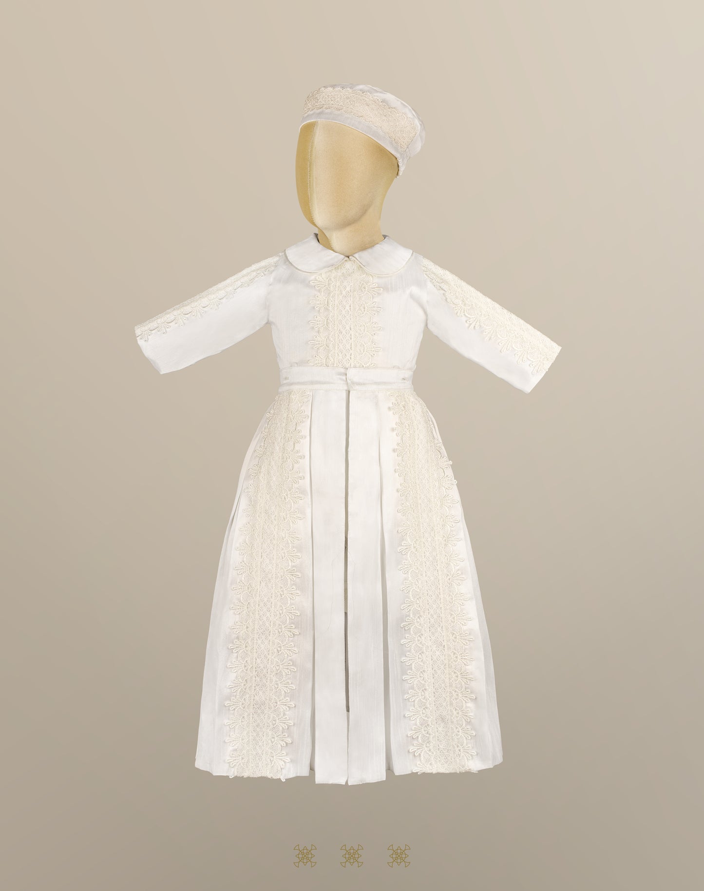 Ropón  de bautizo para niño 73-135