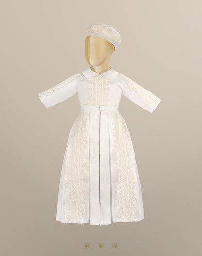 Ropón  de bautizo para niño 73-135