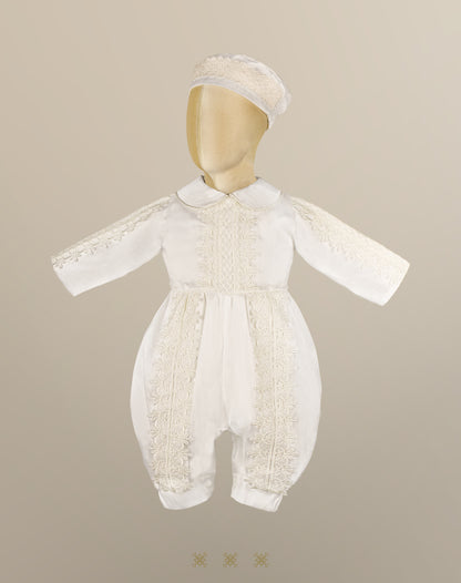 Ropón  de bautizo para niño 73-135