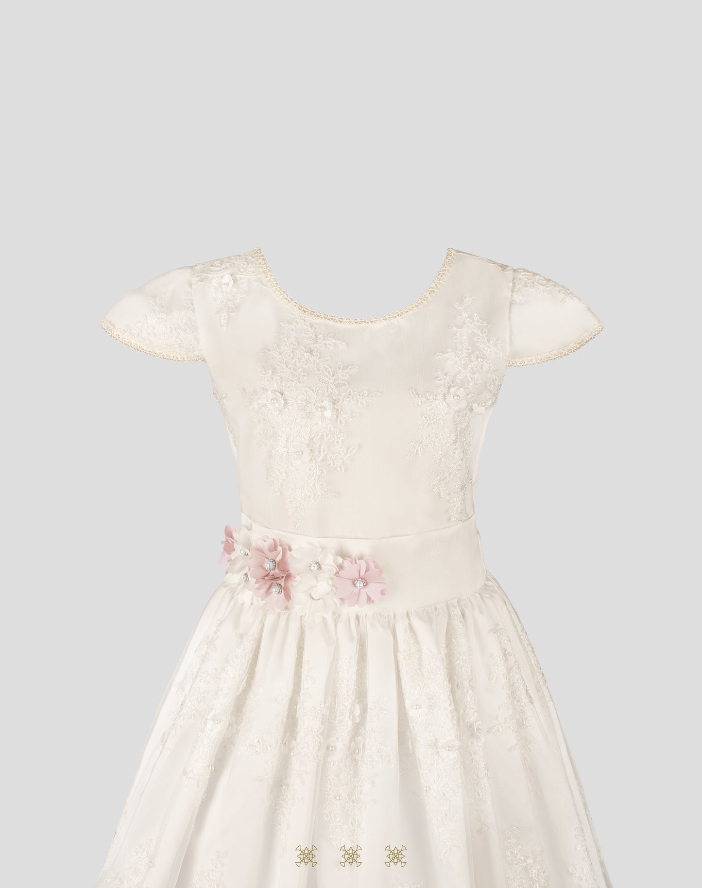 Vestido juvenil hueso 80-007