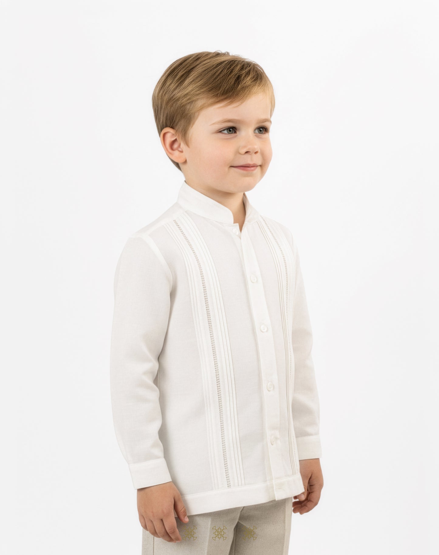 Guayabera infantil hueso 83-001