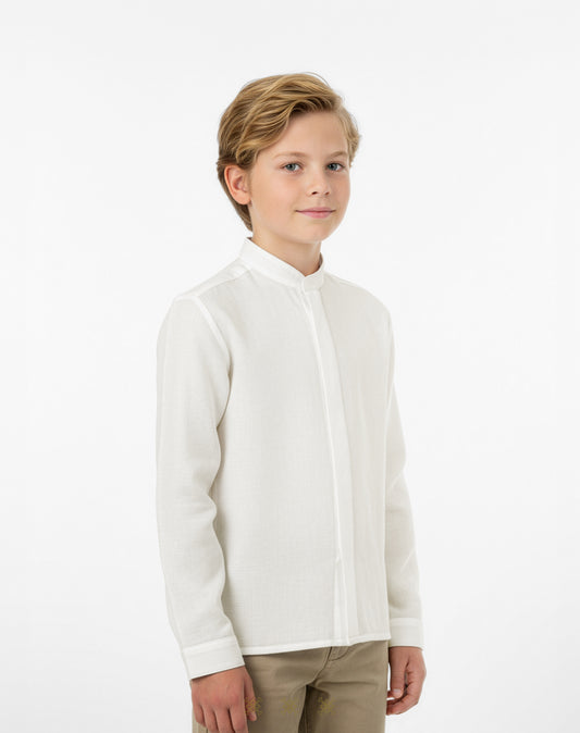 Camisa Guayabera hueso 83-005