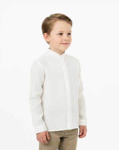 Guayabera infantil hueso 83-005