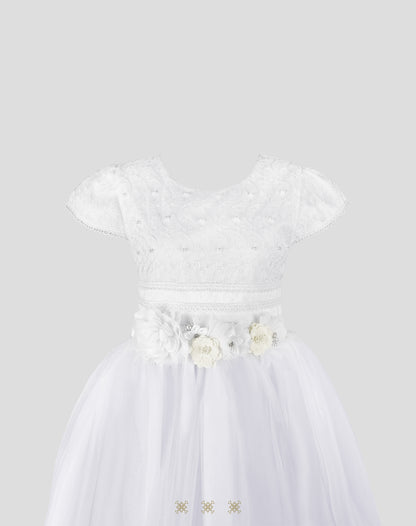 Vestido juvenil blanco 84-001