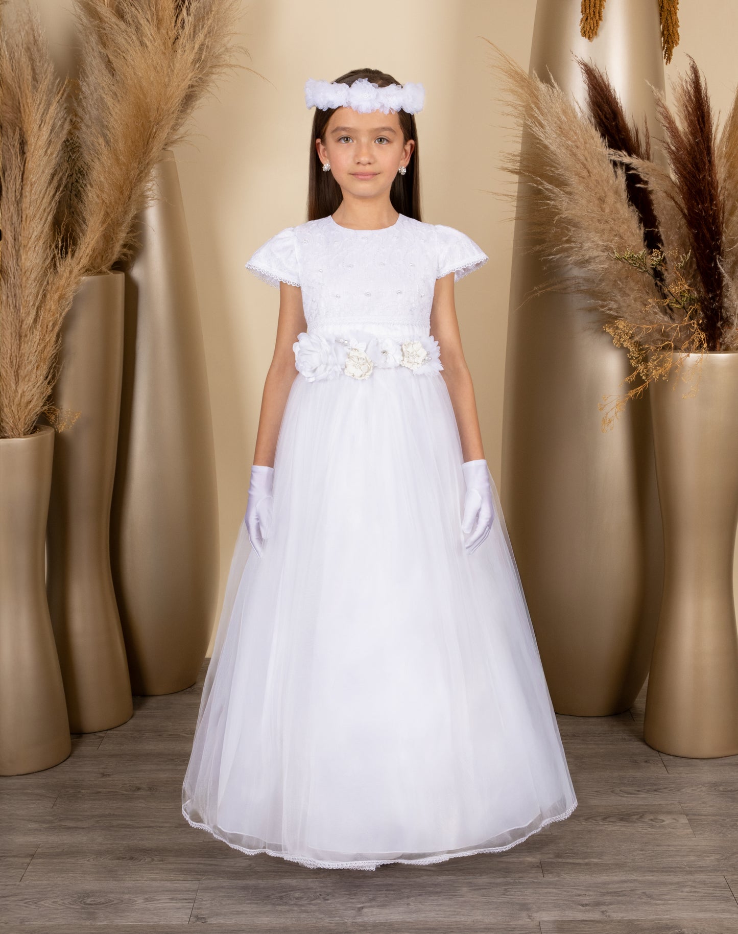 Vestido juvenil blanco 84-001
