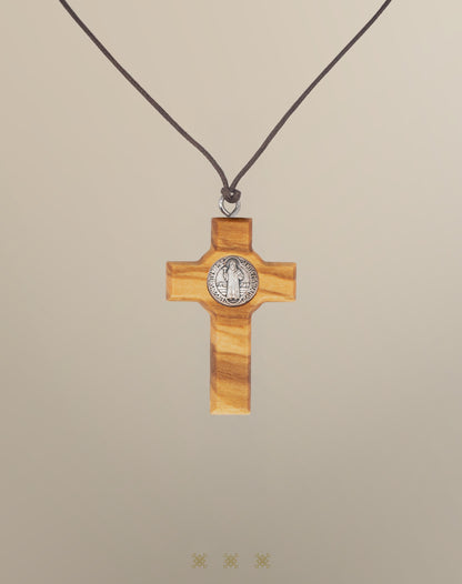 Cruz de Olivo plata de Primera Comunión 90-051