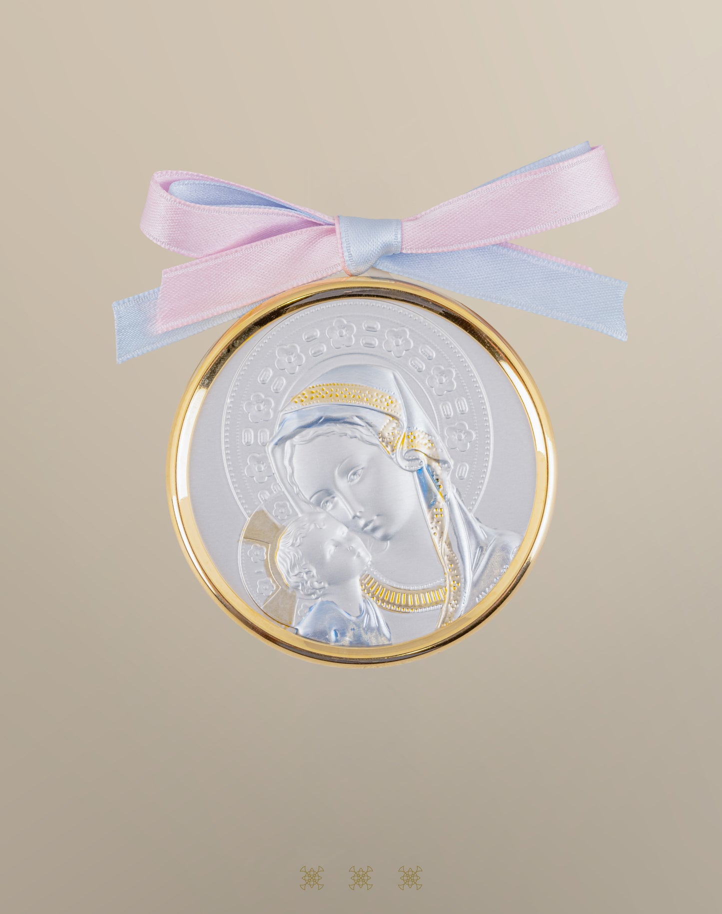 Medalla de Cuna  plata / dorado 90-149