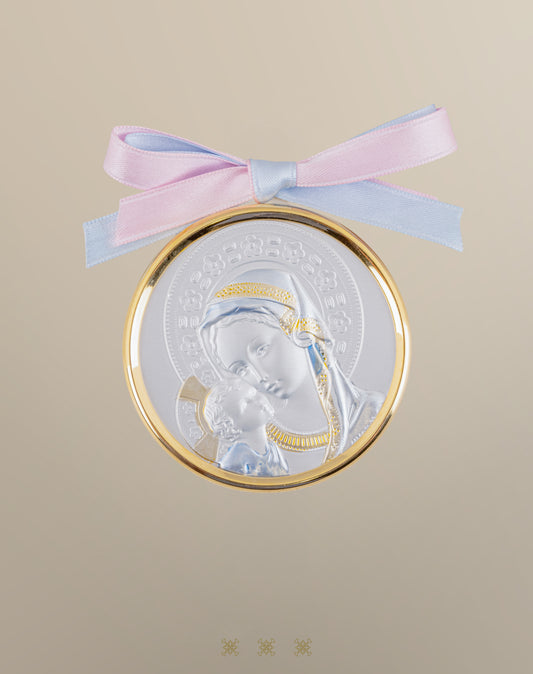 Medalla de Cuna  plata / dorado 90-149