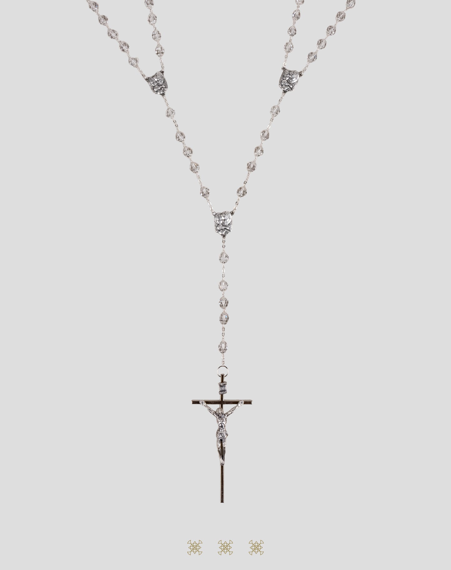 Lazo de boda italiano plata / blanco 90-180