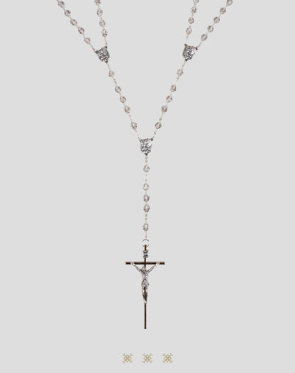 Lazo de boda italiano plata / blanco 90-180