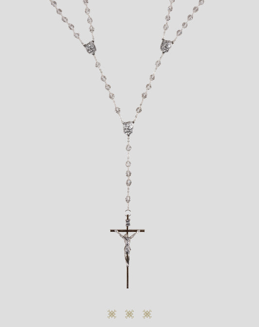 Lazo de boda italiano plata / blanco 90-180