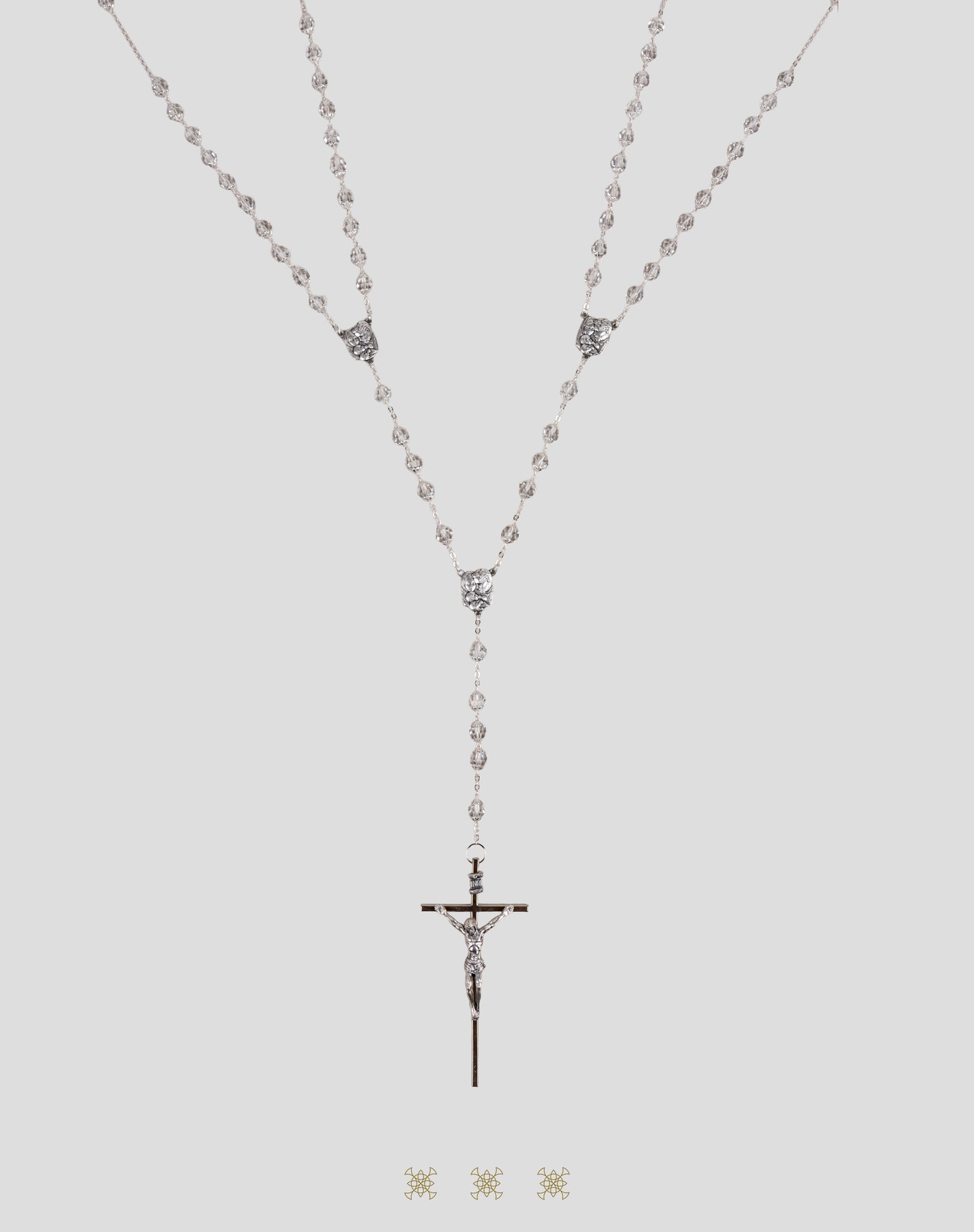 Lazo de boda italiano plata / blanco 90-180
