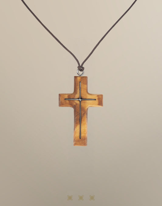 Cruz de Olivo para primera comunión 90-310