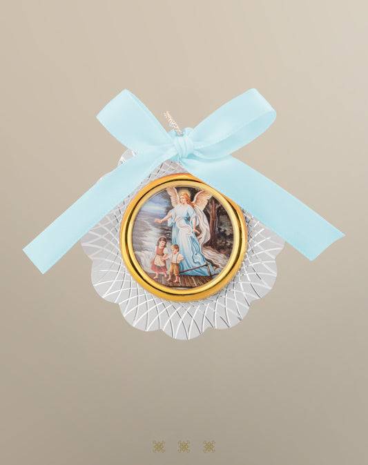 Medalla de Cuna Plata / Azul 90-315