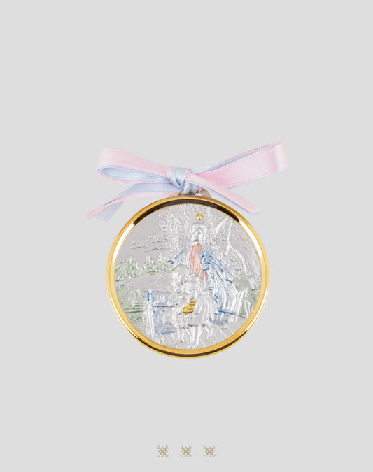 Medalla de Cuna plata/dorado para Bautizo 90-478