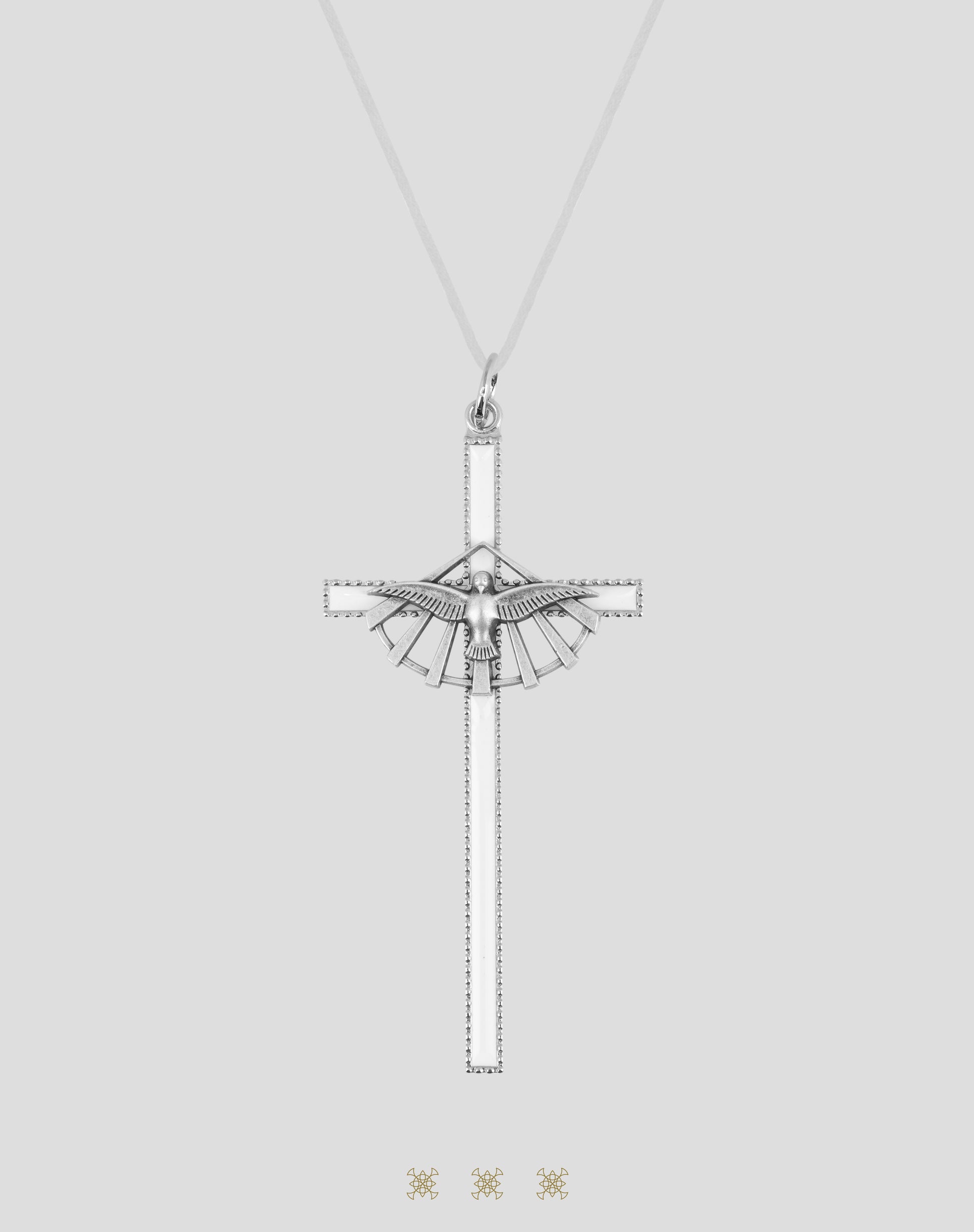 Cruz plateada primera comunión 90-500