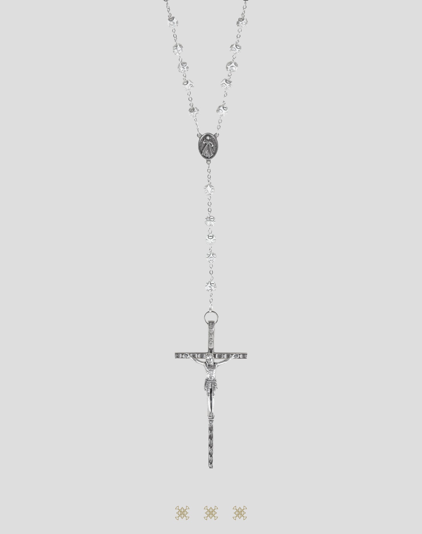 Lazo de boda italiano plata / blanco 90-578