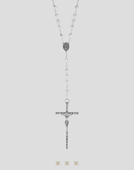Lazo de boda italiano plata / blanco 90-578