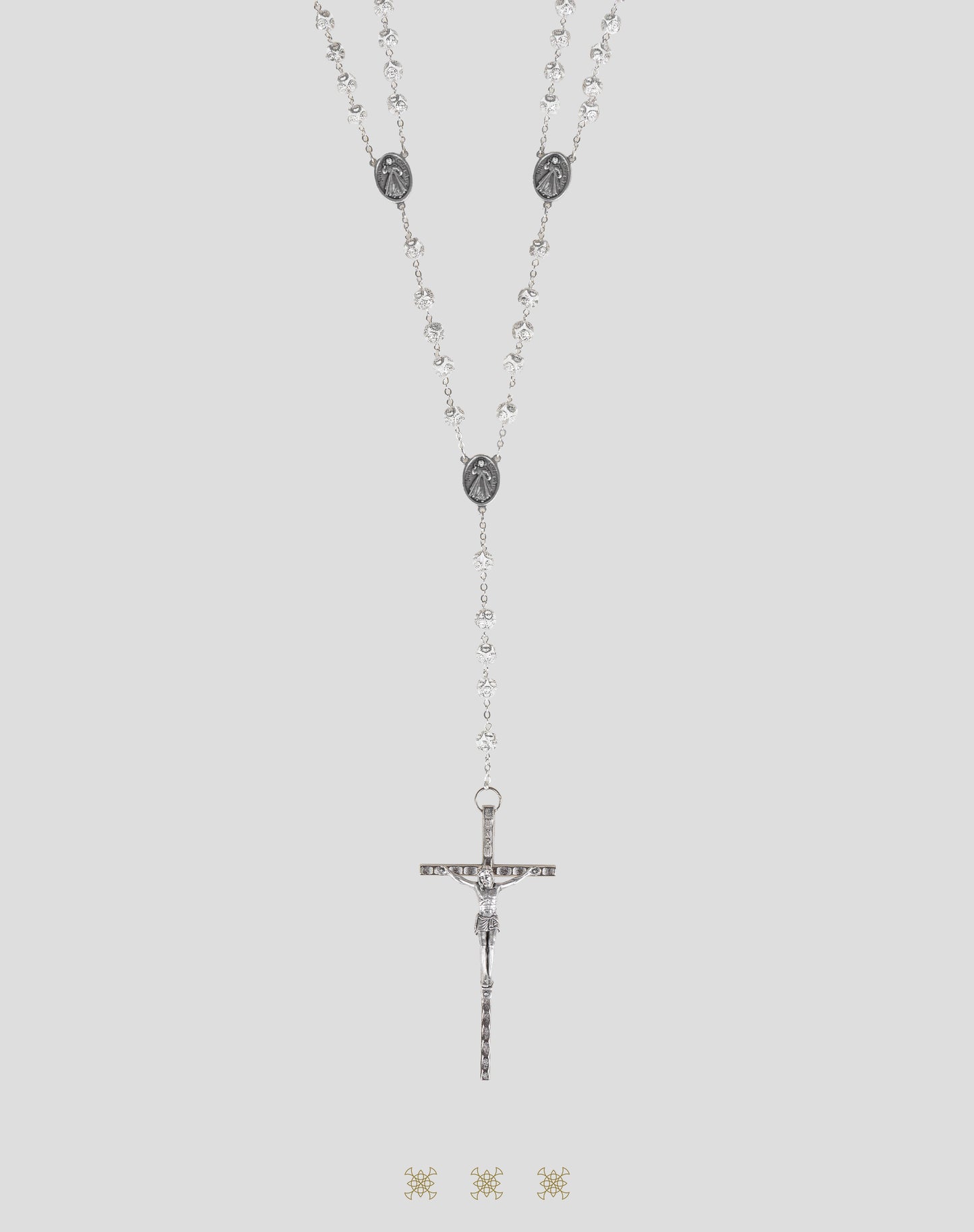 Lazo de boda italiano plata / blanco 90-578