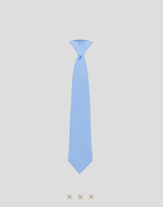 Corbata azul cielo con nudo 91-041