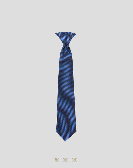 Corbata azul marino con nudo 91-041