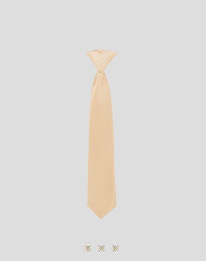 Corbata café claro con nudo 91-041