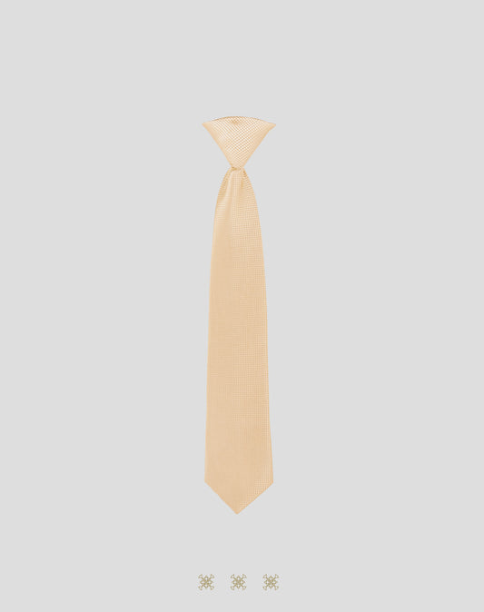 Corbata café claro con nudo 91-041