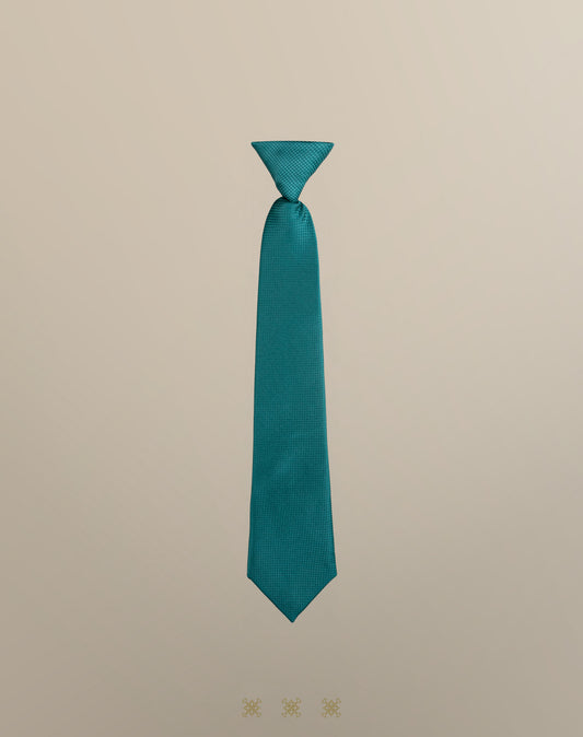 Corbata verde con nudo 91-041