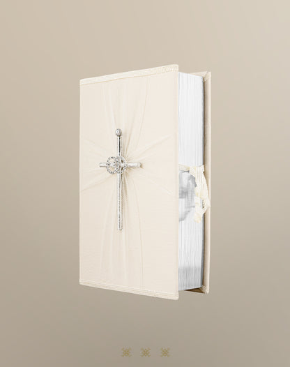 Biblia de boda ivory / plata 92-038