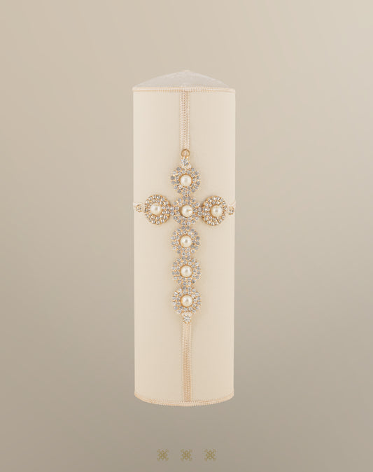 Cirio de boda hueso 92-044